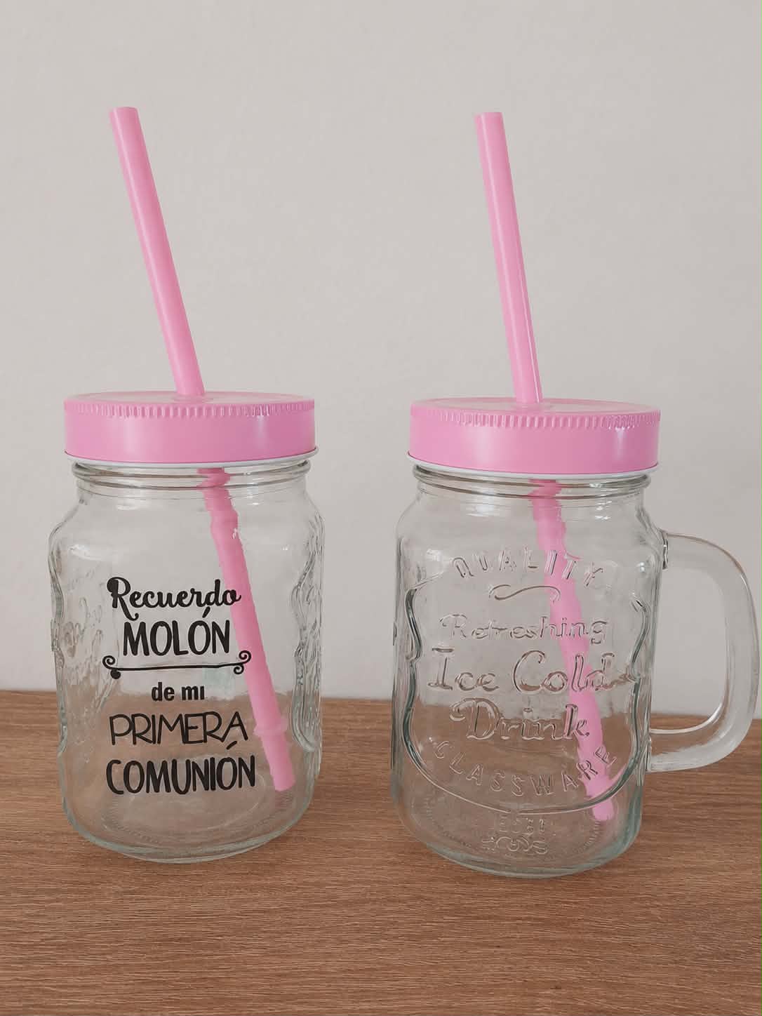 JARRA CRISTAL CON CAÑA "RECUERDO MOLÓN"
