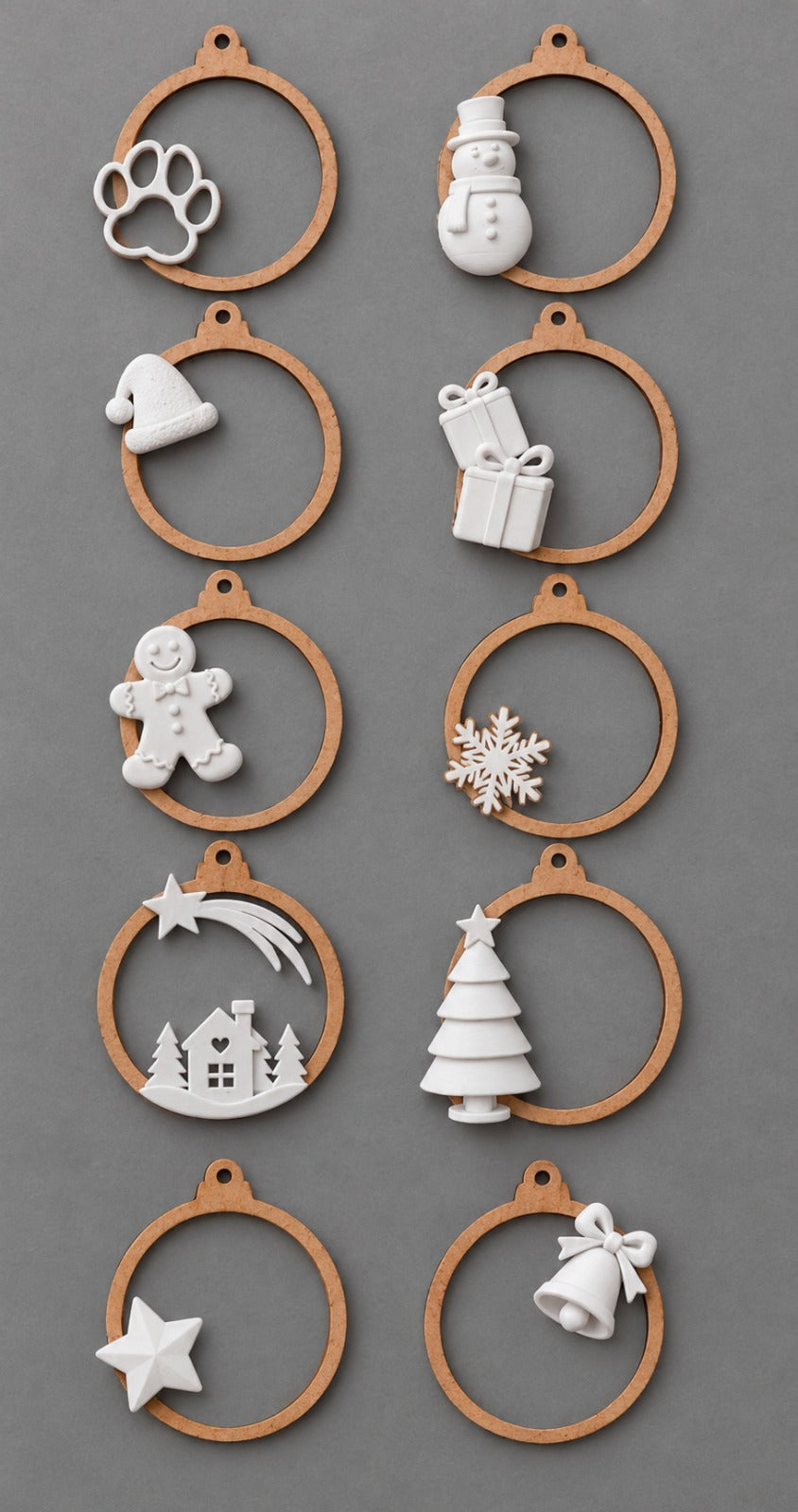 BOLA DE NAVIDAD DE MADERA PERSONALIZADA CON NOMBRE EN IMPRESIÓN 3D