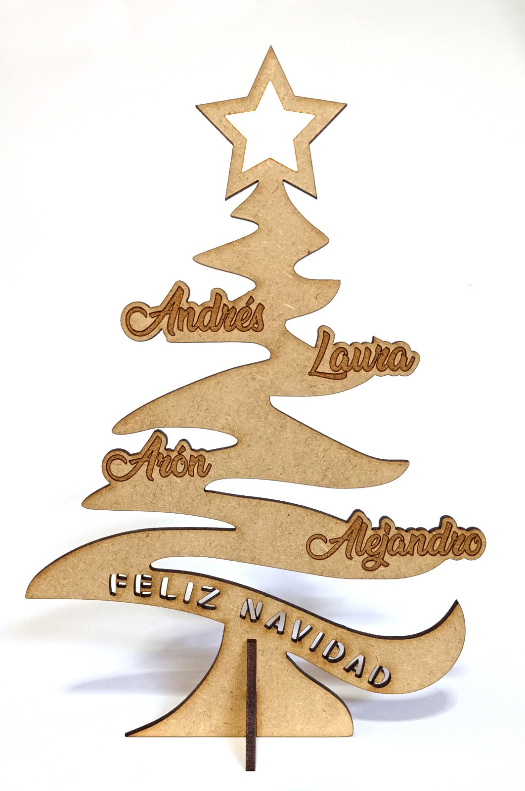 ÁRBOL DE NAVIDAD PERSONALIZADO DE MADERA