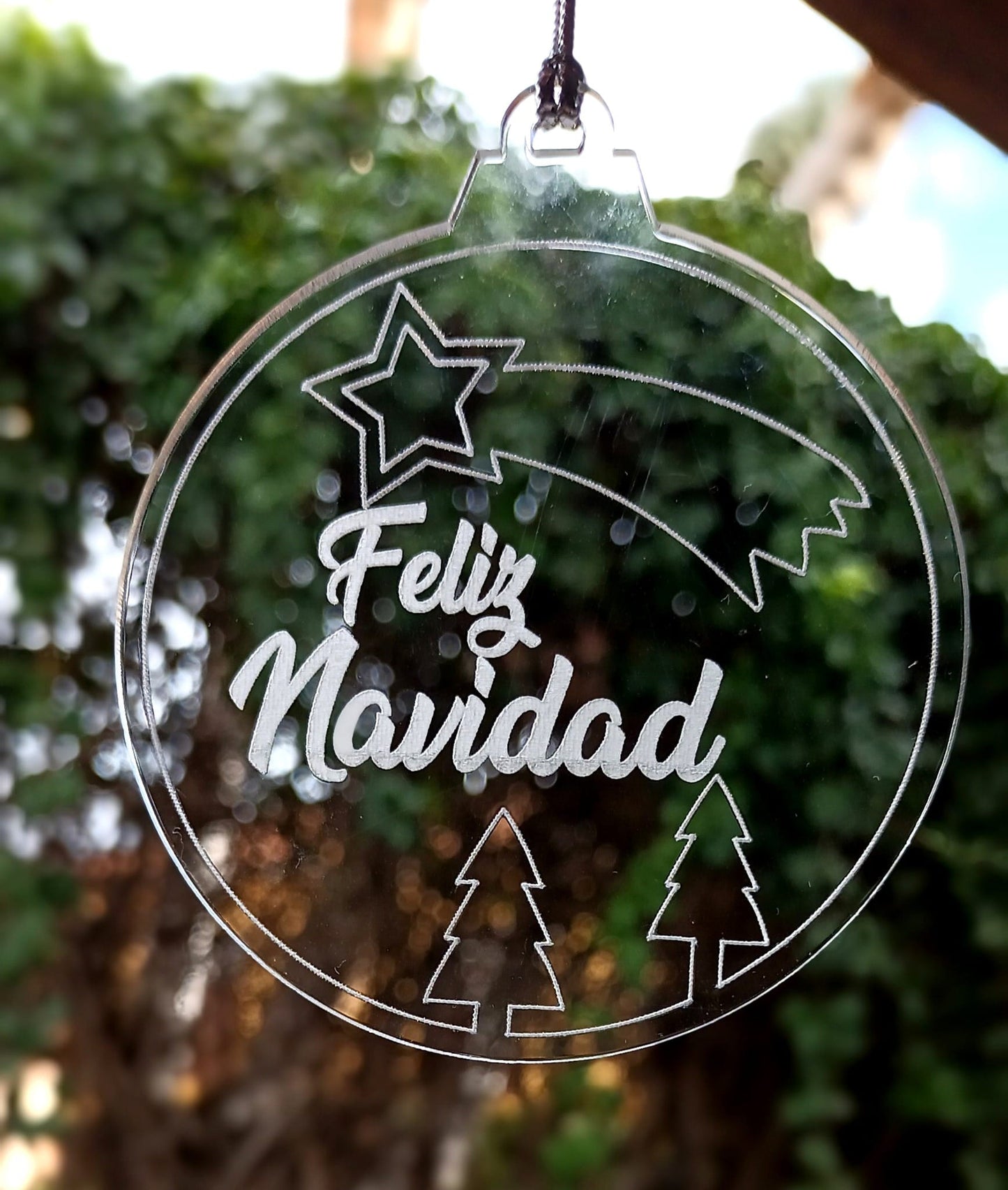 BOLA DE NAVIDAD PERSONALIZADA DE METACRILATO