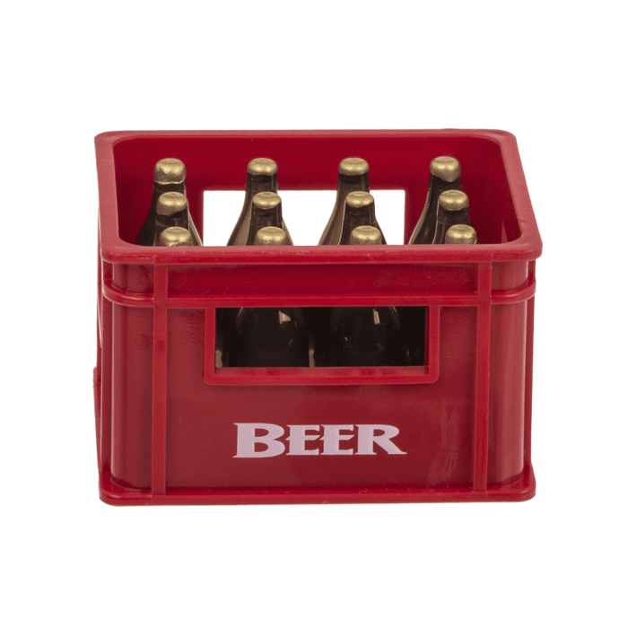 Abrebotellas con imán, caja de cerveza