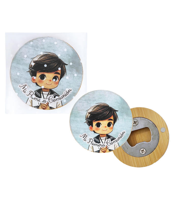 ABRIDOR NIÑO COMUNIÓN FONDO AZUL