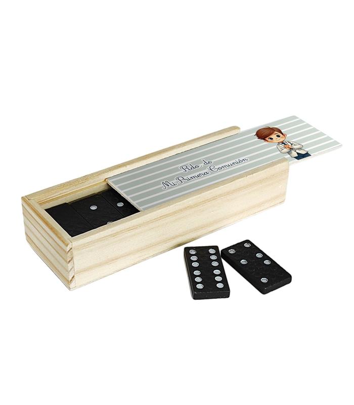 Dominó Personalizado Comunión Niño Verde