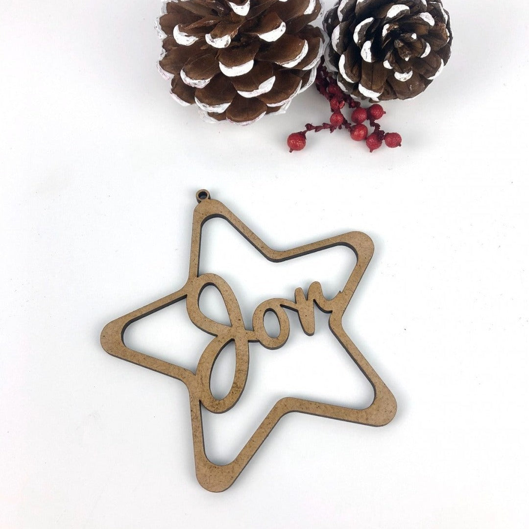 BOLA DE NAVIDAD DE MADERA PERSONALIZADA