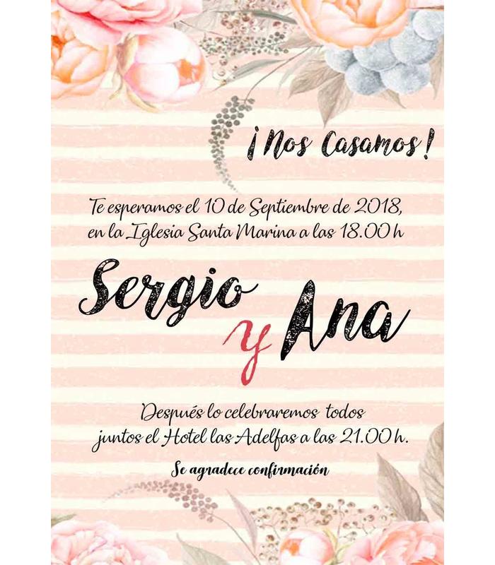 Invitación de boda