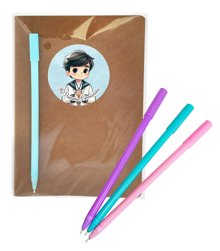 LIBRETA NIÑO COMUNIÓN CON BOLIGRAFO