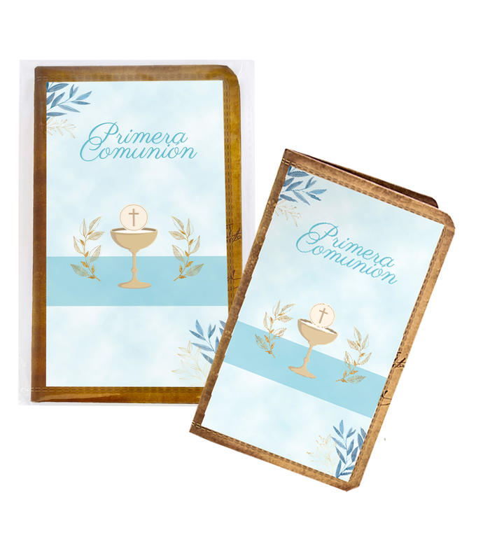 LIBRETA VINTAGE C/ADHESIVO CÁLIZ AZUL