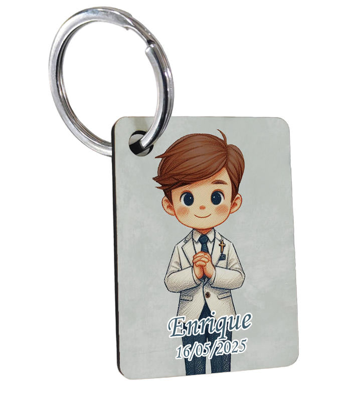 LLAVERO NIÑO COMUNIÓN PERSONALIZADO