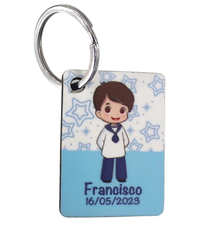LLAVERO NIÑO COMUNIÓN PERSONALIZADO