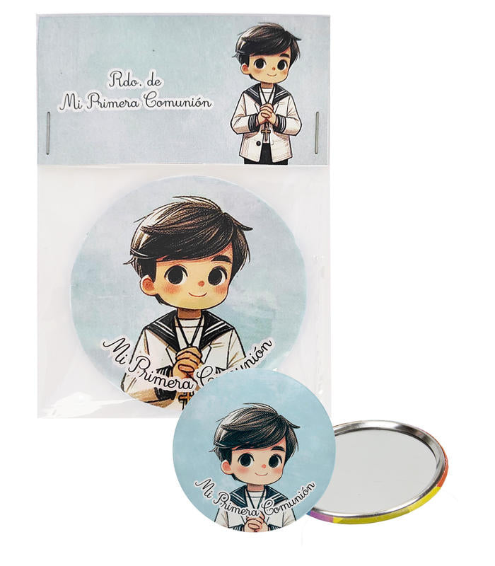 PACK ESPEJO NIÑO FONDO AZUL