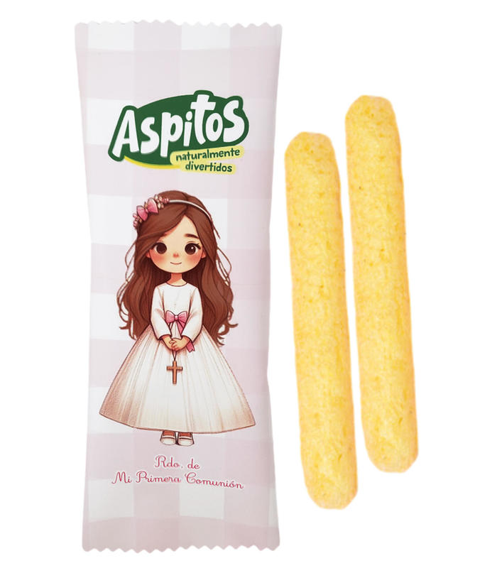 PAQUETE ASPITOS NIÑA COMUNIÓN CUADROS ROSA