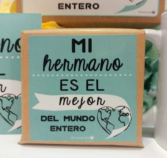 Kit Hermano "Mi Hermano Es El Mejor Del Mundo Entero"