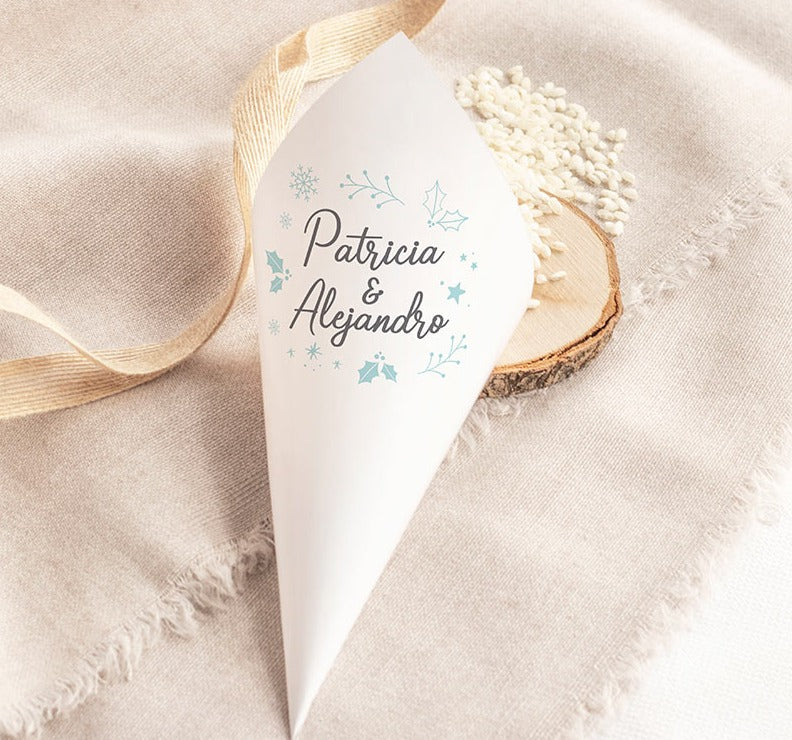 Cono para Boda Personalizado