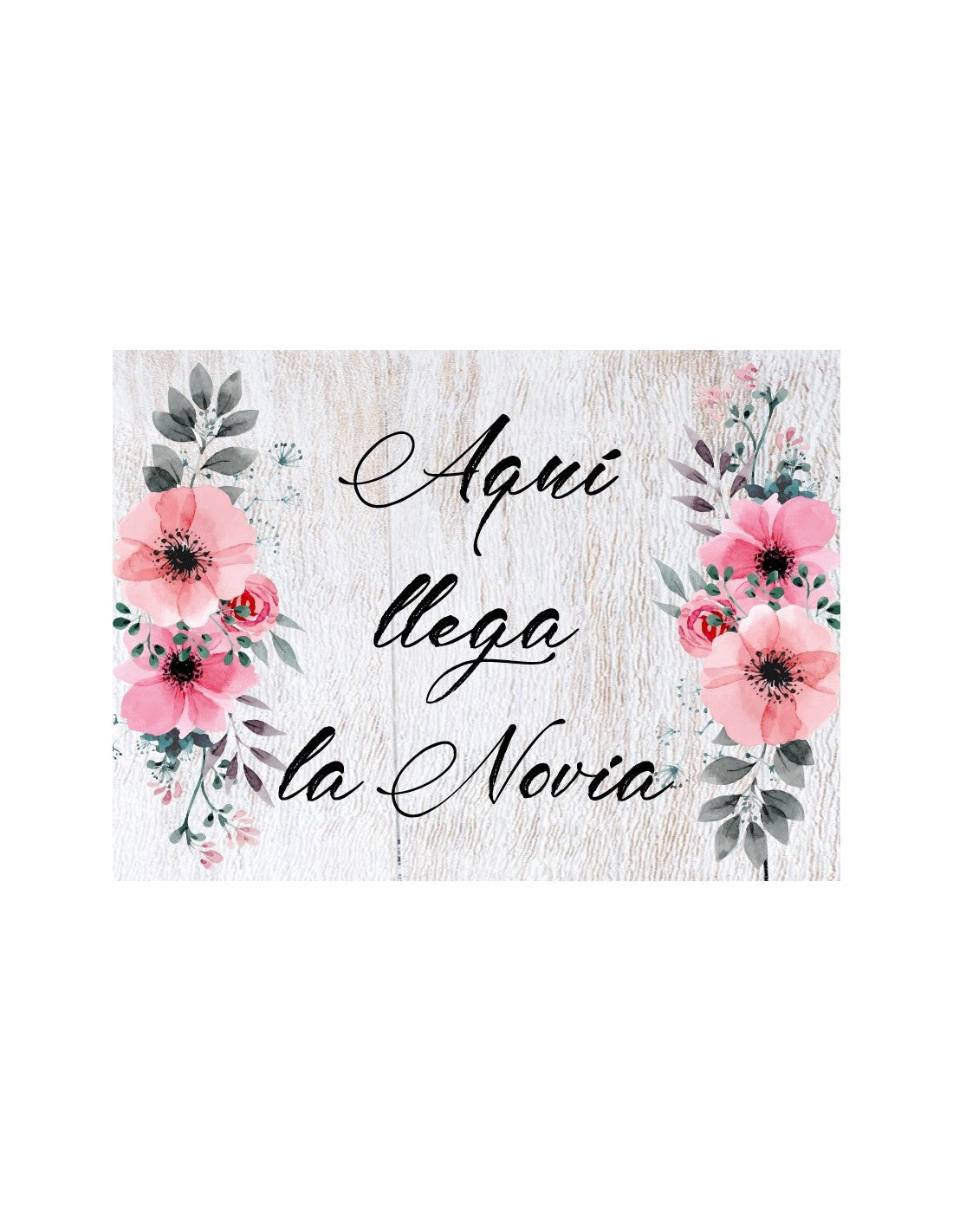 Cartel Personalizado Boda