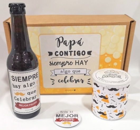 Kit Cerveza "Papá Contigo Siempre Hay Algo Que Celebrar"