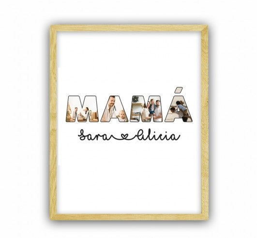 Marco Fotos Mamá Personalizable Con Fotos