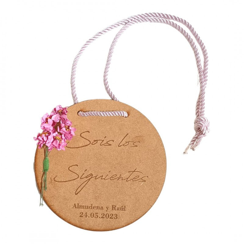 Placa Madera Sois los Siguientes 01