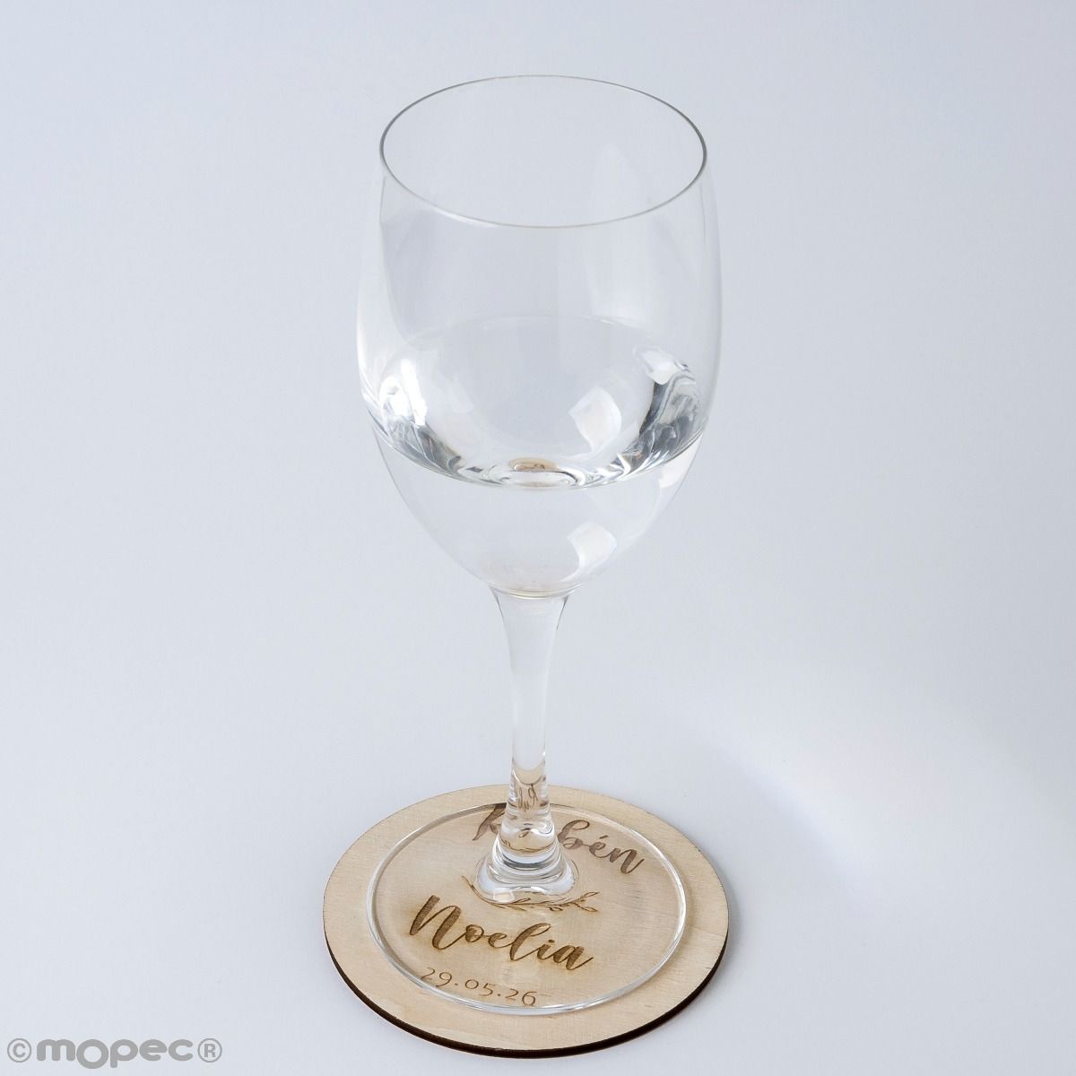 Posavasos Personalizado de Madera ramita olivo