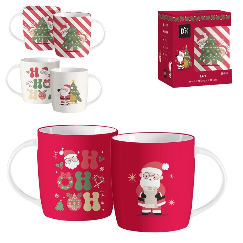 TAZA PAPA NOEL 350 ML