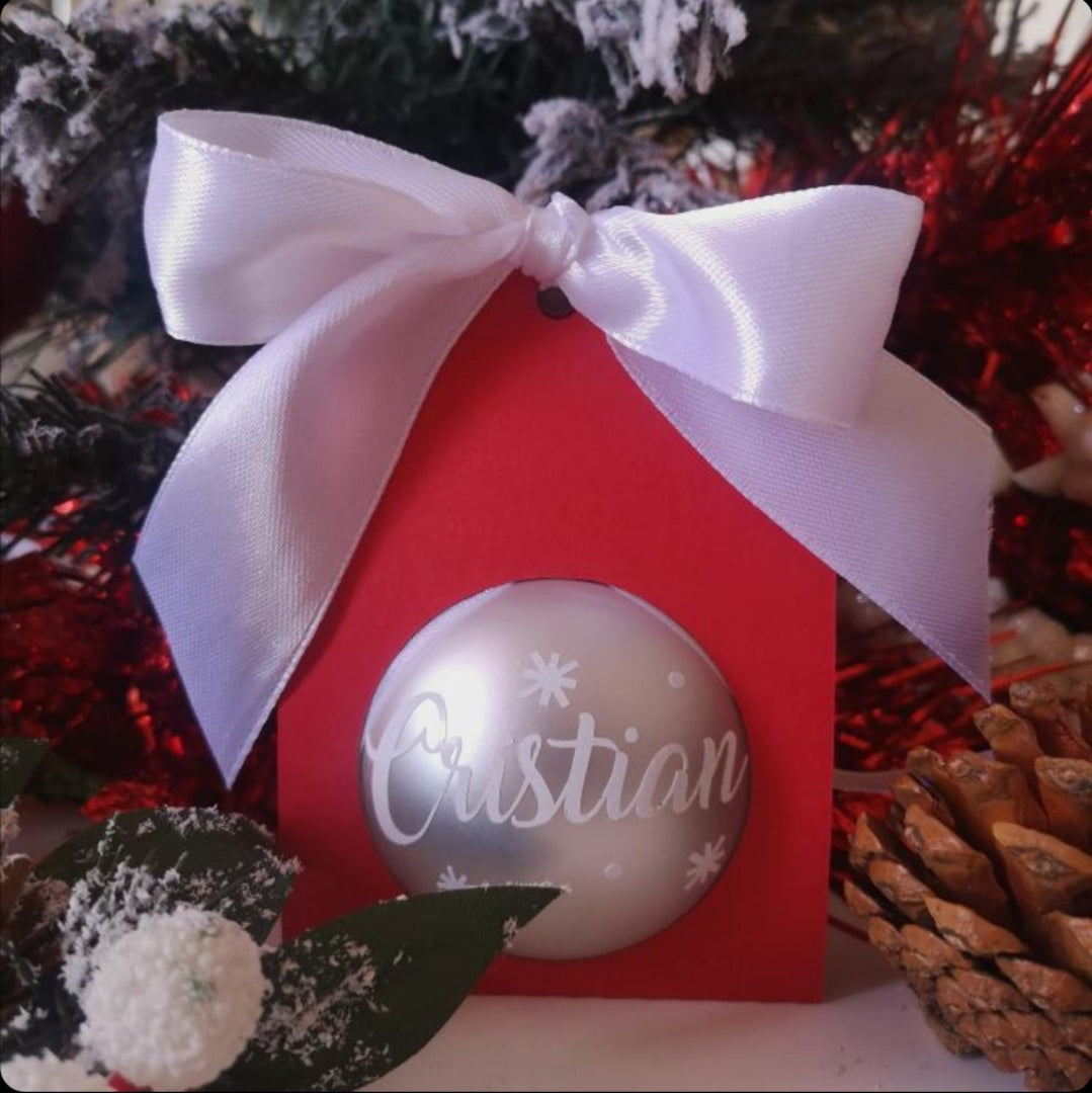BOLA DE NAVIDAD PERSONALIZADA