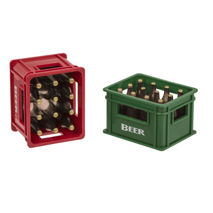 Abrebotellas con imán, caja de cerveza