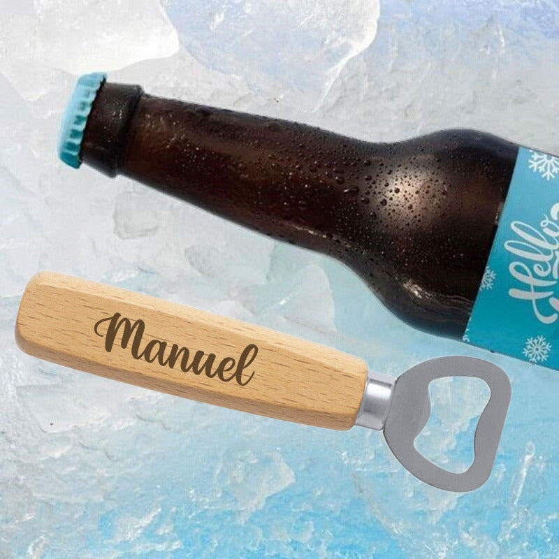 ABRIDOR CON MANGO DE MADERA
