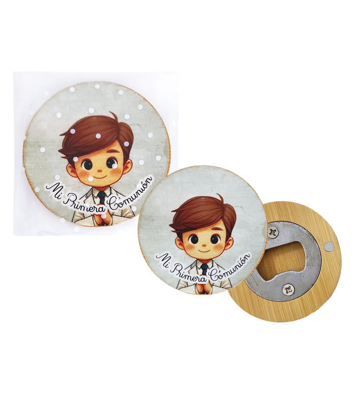 ABRIDOR NIÑO COMUNIÓN FONDO VERDE