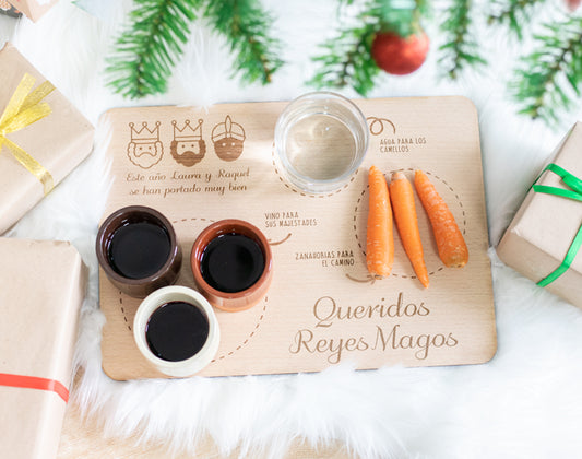Bandeja de Navidad personalizada "Reyes Magos"