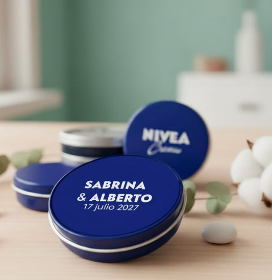BOTE NIVEA MINI BODA DISEÑO ORIGINAL