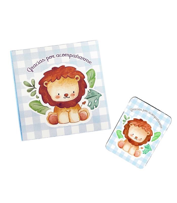 CAJA LEÓN CON IMÁN LEÓN