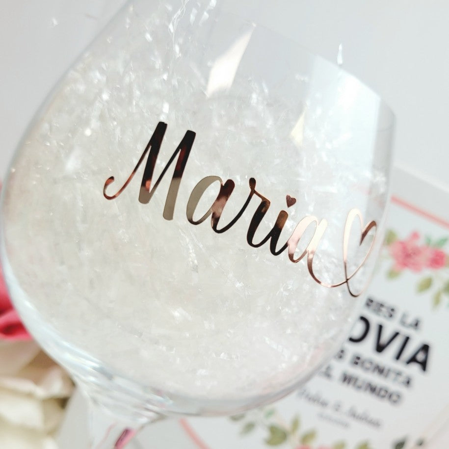 Copa gin personalizable "Heart"