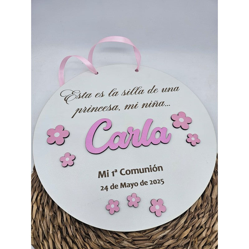 Cartel para Silla de Comunión