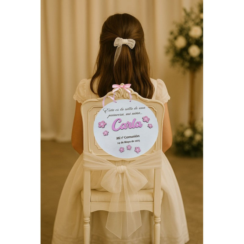 Cartel para Silla de Comunión