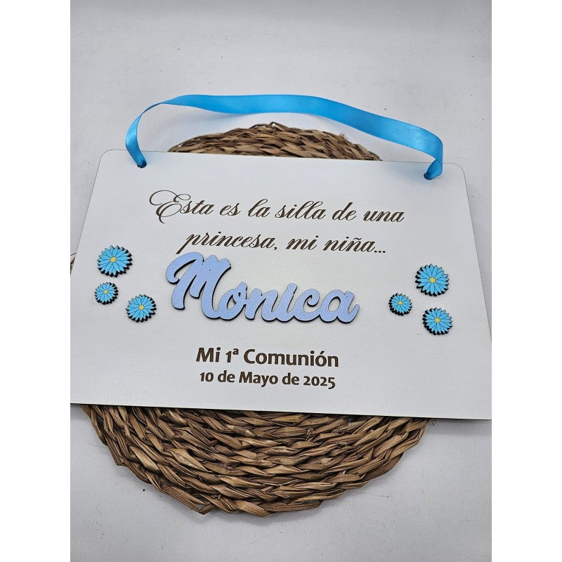 Cartel para Silla de Comunión