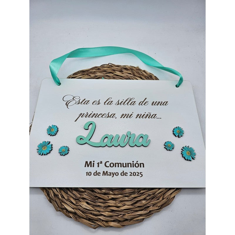 Cartel para Silla de Comunión