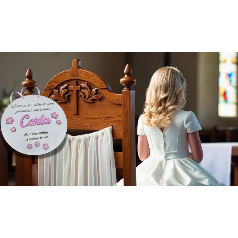 Cartel para Silla de Comunión