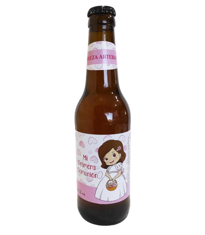 CERVEZA ARTESANAL COMUNIÓN NIÑA PERSONALIZADA