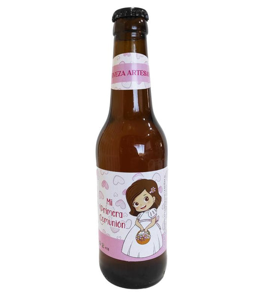 CERVEZA ARTESANAL COMUNIÓN NIÑA PERSONALIZADA