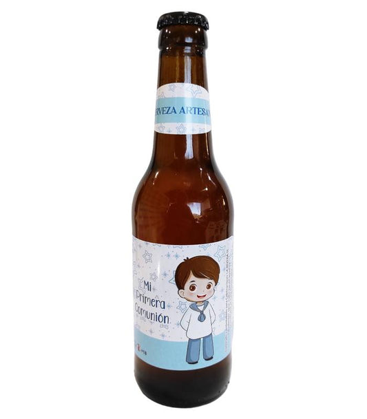 CERVEZA ARTESANAL COMUNIÓN NIÑO PERSONALIZADA
