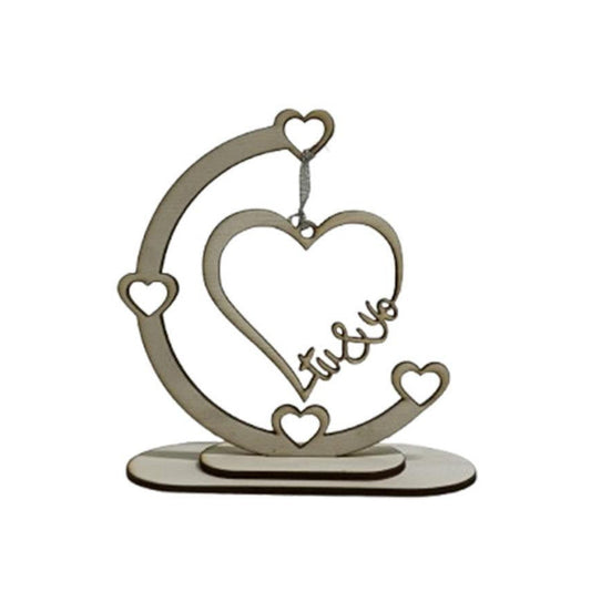 COLGADOR DECORACION CORAZONES TU Y YO