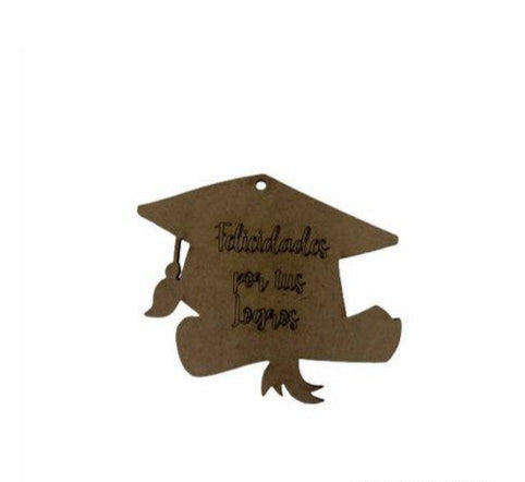 COLGANTE FRASE BIRRETE FELICIDADES POR TUS LOGROS