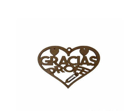 COLGANTE FRASE GRACIAS PROFE