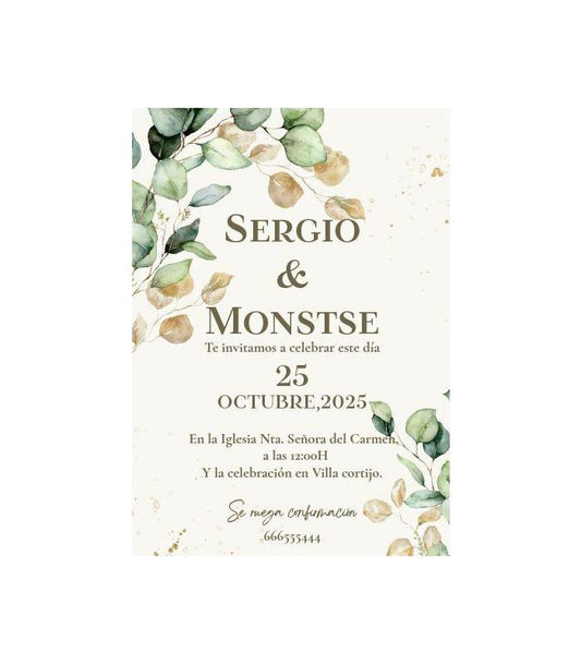 Invitación de boda