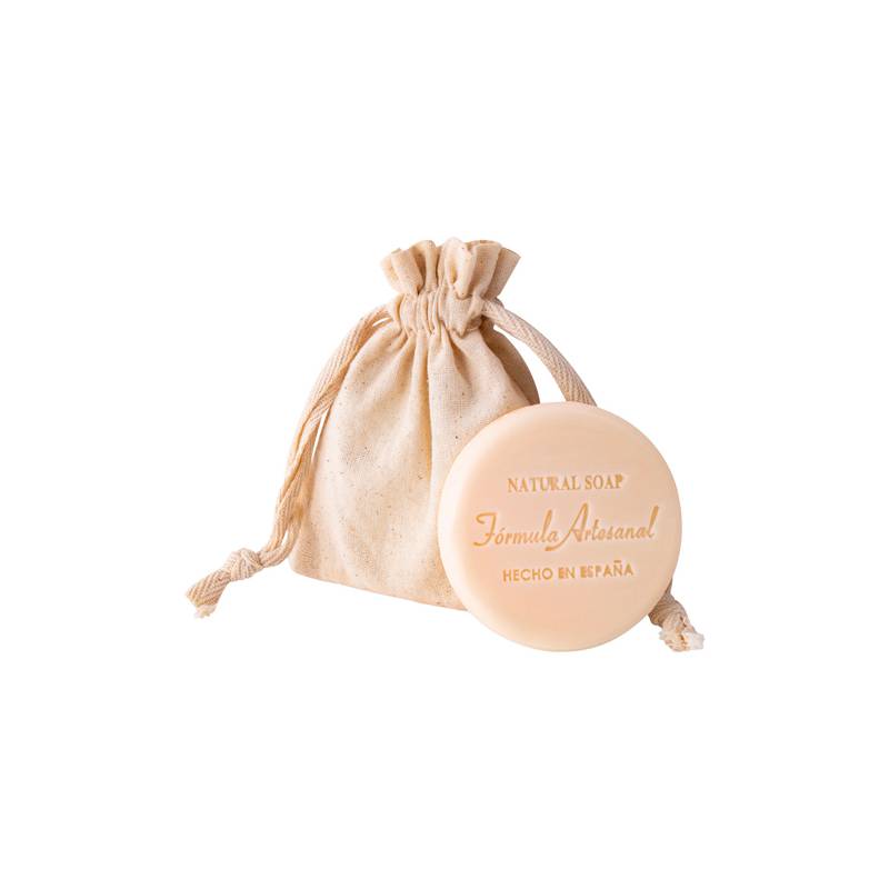 JABÓN NATURAL EN BOLSA DE TELA KRAFT