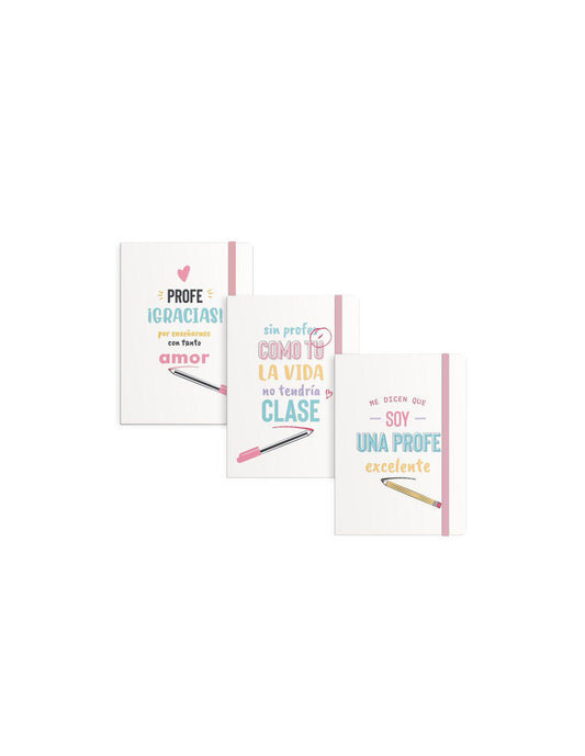 LIBRETA CON GOMA PROFE