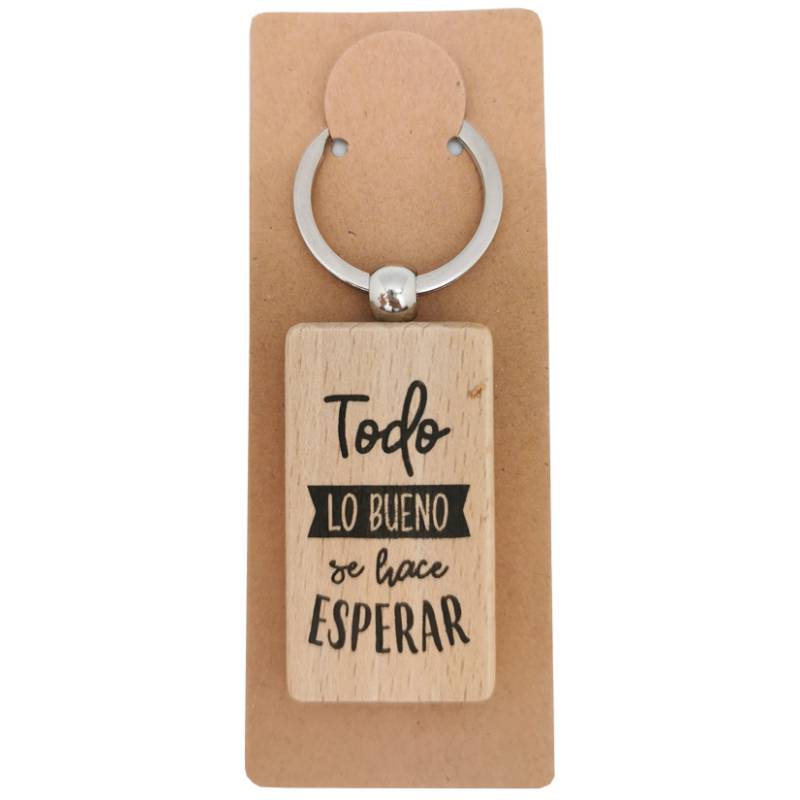 LLAVERO MADERA "TODO LO BUENO"
