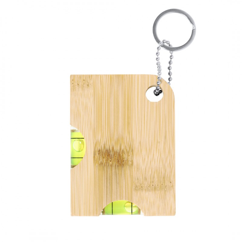 LLAVERO MULTIFUNCIÓN NISH DE BAMBÚ CON ABRIDOR Y NIVELES