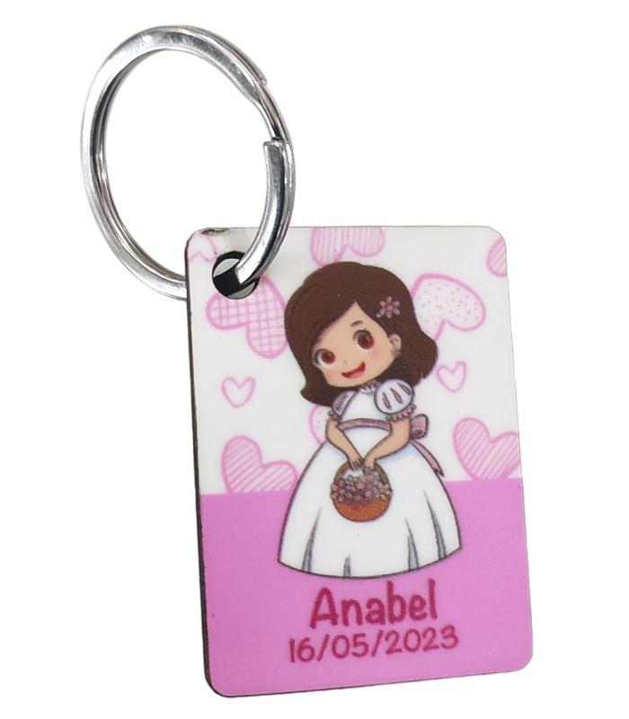LLAVERO NIÑA COMUNIÓN PERSONALIZADO