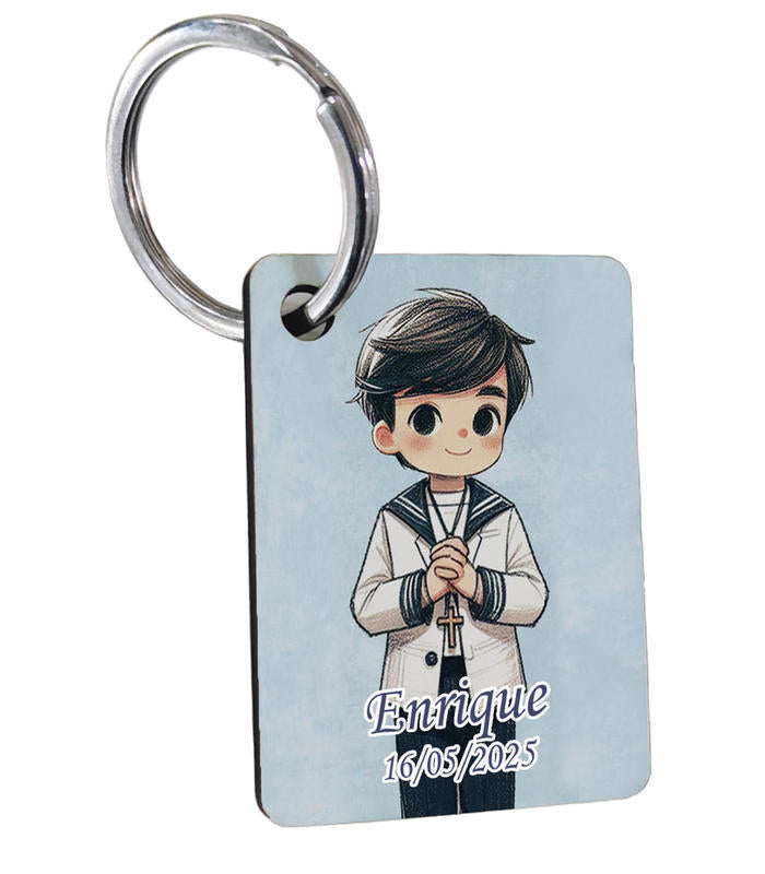 LLAVERO NIÑO COMUNIÓN PERSONALIZADO