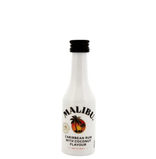 MINIATURA LICOR MALIBU 5 CL